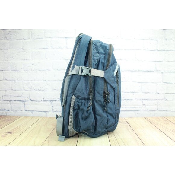 LL Bean Adult Carry Portable Locker Pack 42L School Hiking Pack Backpack Blue - Picture 4 of 16